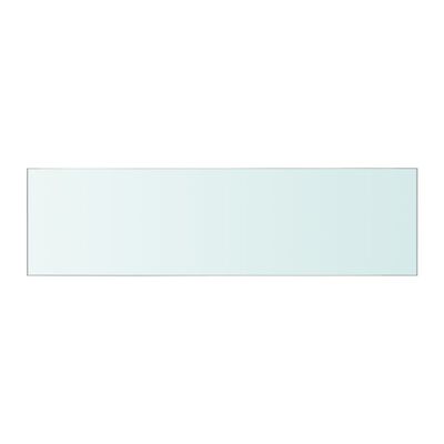 vidaXL Плоча за рафт, прозрачно стъкло, 50 x 12 см