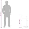 vidaXL Свободностояща поставка за кърпи, бяла, 48x24x78,5 см, желязо