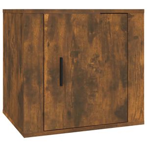 vidaXL Нощно шкафче, опушен дъб, 50x39x47 см
