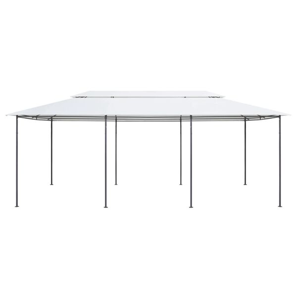 vidaXL Шатра, 600x298x270 см, бяла, 180 г/м²