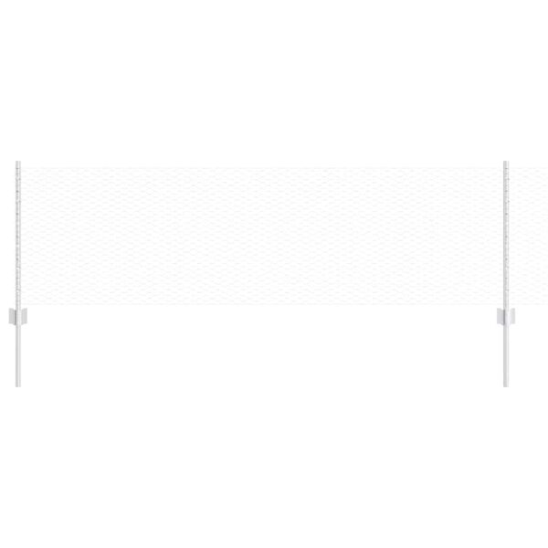 vidaXL Ограда с пост Сребрист 0,6 x 10 м Стомана