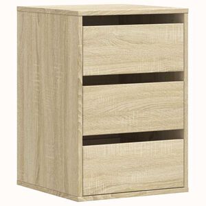 vidaXL Ъглов скрин с чекмеджета дъб сонома 40x41x58 см инженерно дърво