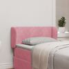vidaXL Ушичка на таблата Розово 40 x 23 x 6 см Кадифе