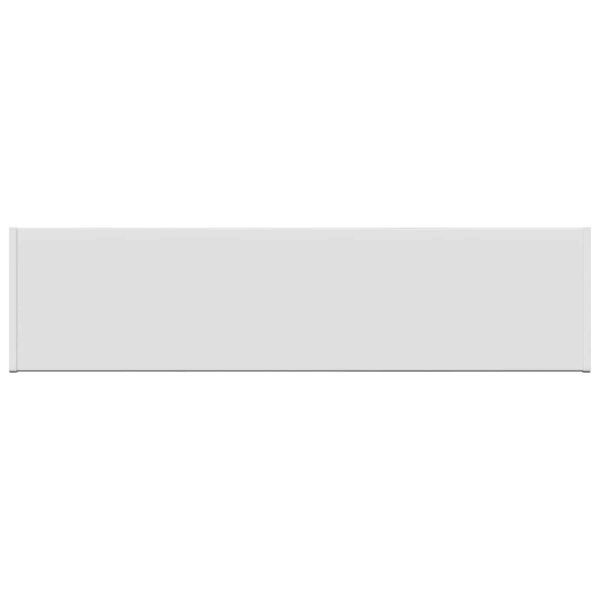 vidaXL Перваз за прозорец Бяло 60 х 20 х 4,5 см ПВЦ