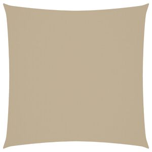 vidaXL Сенник платно, Оксфорд текстил, квадратно, 3.6x3.6 м, бежово