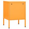 vidaXL Нощно шкафче, горчица жълто, 35х35х51 см, стомана