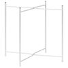 322800 vidaXL Side Table Silver 40x40x41 cm Glass