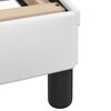 vidaXL Рамка за легло Viana с LED без матрак бяла 200x200 см