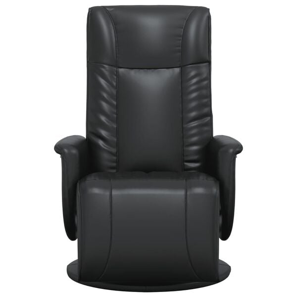 vidaXL Наклоняем стол с поставка за крака,черен, изкуствена кожа