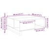 vidaXL Масичка за кафе Старо дърво 80 x 80 x 36,5 см Инженерно дърво