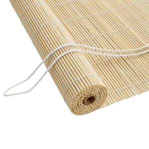 vidaXL Ролетна щора Натурално 110 x 160 cm Бамбук