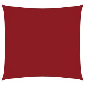 vidaXL Платно-сенник, Оксфорд текстил, квадратно, 2x2 м, червено