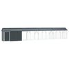 vidaXL Клетка за птици със съхранение Антрацит 844 x 103 x 142 см