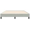 vidaXL Рамка за легло без матрак Светло сиво 160x210 cm Кадифе