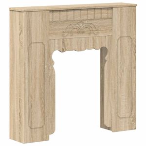 vidaXL Рамка за камина Дъб сонома 93 x 20 x 89 см Инженерна дървесина