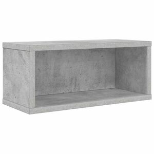 vidaXL Рафтове за CDs Бетонно сиво 40 x 17 x 17 см Инженерна дървесина