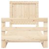vidaXL Рамка за легло с табла, 100x200 см, борово дърво масив