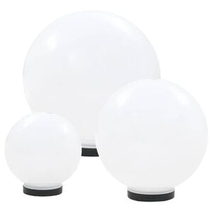 vidaXL Градински сфери за LED лампи, 3 бр, 20/30/40 см, PMMA