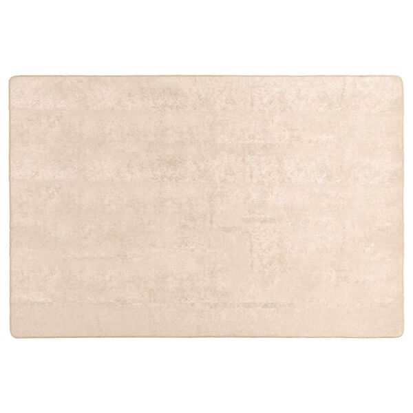 vidaXL Каса за килим MARSA Крем 170 x 120 см Полиестер и PVC