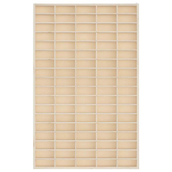 vidaXL Дървена колекционерска витрина с 90 отделения 50,5x4,5x79 см