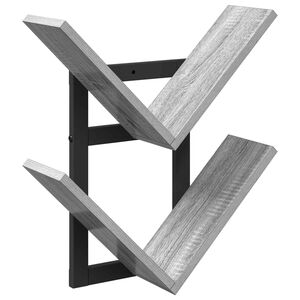 vidaXL Плаваща стена Сив Сонома 43 x 15 x 47 см Инженерна дървесина