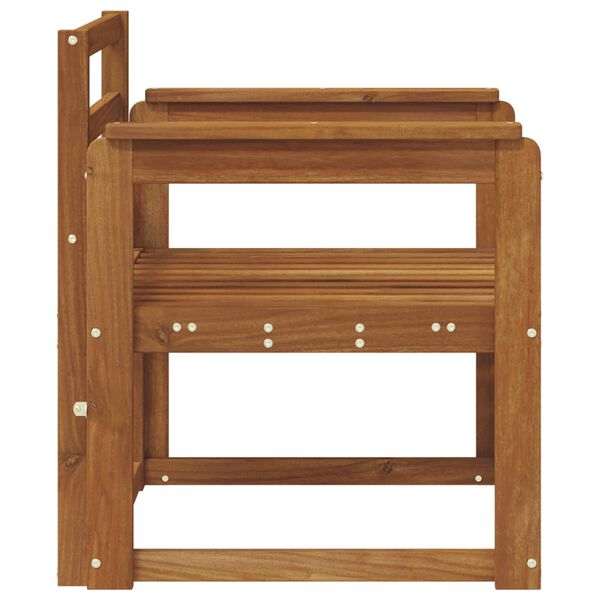 vidaXL Външен диван Солидно акациево дърво Естествен