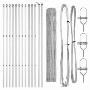 vidaXL Стълб за ограда. Сребрист