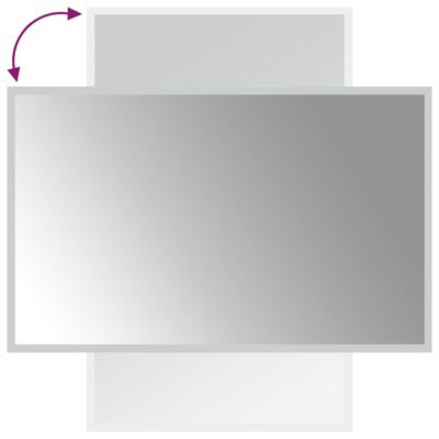 vidaXL LED огледало за баня, 50x80 см