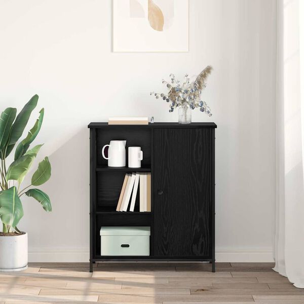 vidaXL Служебен шкаф Черния дъб 70 x 30 x 80 см Инженерно дърво