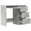 vidaXL Бюро, бетонно сиво, 90x45x76 см, инженерно дърво