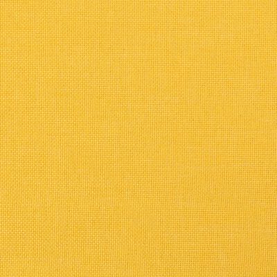 vidaXL Табуретка, жълта, 45x29,5x35 см, текстил и изкуствена кожа