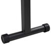 vidaXL Сгъваема пейка за тежести Черно 109 x 29 x 42 см Стомана