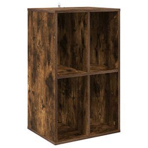 vidaXL Шкаф за грамофонни плочи Опушен дъб 44,5 x 36,5 x 74,5 см