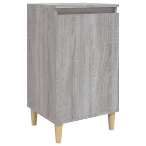 vidaXL Нощно шкафче, сив сонома, 40x35x70 см, инженерно дърво
