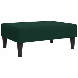 vidaXL Табуретка, тъмнозелена, 77x55x31 см, кадифе