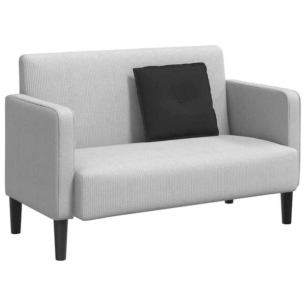 vidaXL Възглавница за гръб Черно 50 x 45 см Микрофибърна тъкан