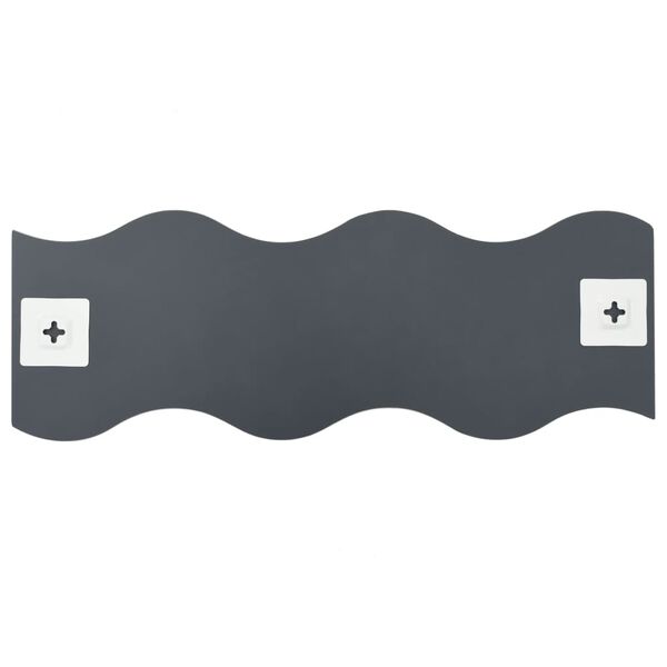 vidaXL Стенни огледала, 4 бр, 60x18,5 см, вълнообразни