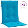vidaXL Възглавници за столове 2 бр сини 100x50x3 см Оксфорд плат