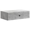 vidaXL Стенен страничен масичка Бетонно сиво 59 x 34,5 x 17 см