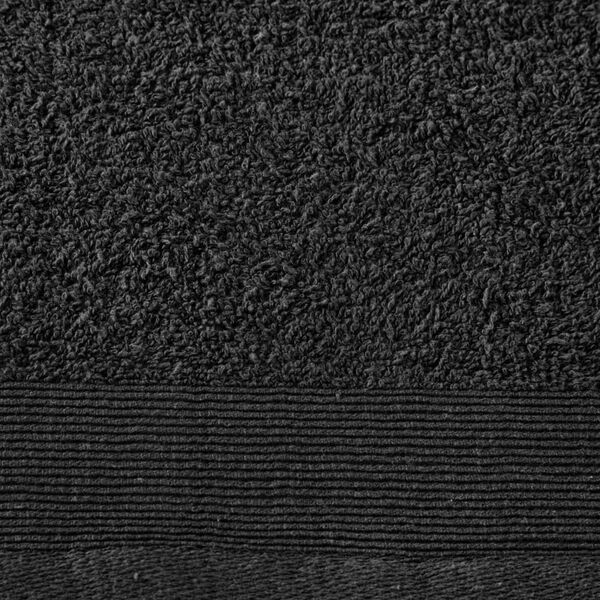 vidaXL Комплект кърпи за баня 5 бр памук 450 г/м² 100x150 см черни