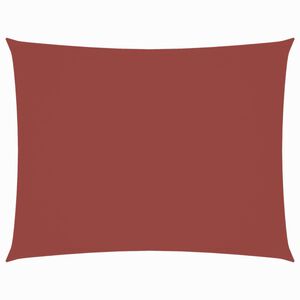 vidaXL Сенник платно, Оксфорд плат, правоъгълно, 2х4 м, керемидено
