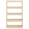 vidaXL Библиотека/разделител за стая, 80x30x135,5 см, бор масив