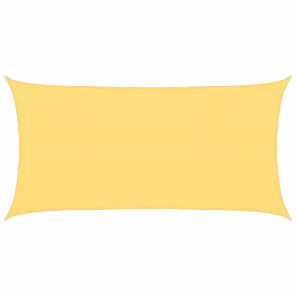 vidaXL Слънцезащитно платно, HDPE, правоъгълно, 2x4 м, бежово