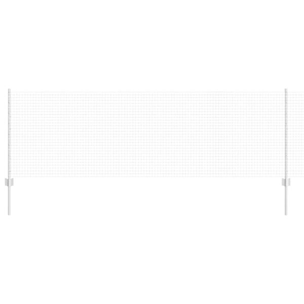 vidaXL Ограда с пост Сребрист 0,8 x 10 m Стомана