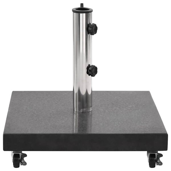 vidaXL Основа за чадър, гранит, 30 кг, квадратна, черна