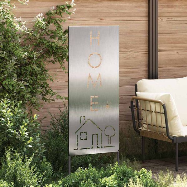 vidaXL Екран за градинска неприкосновеност Сребрист 50 x 140 см