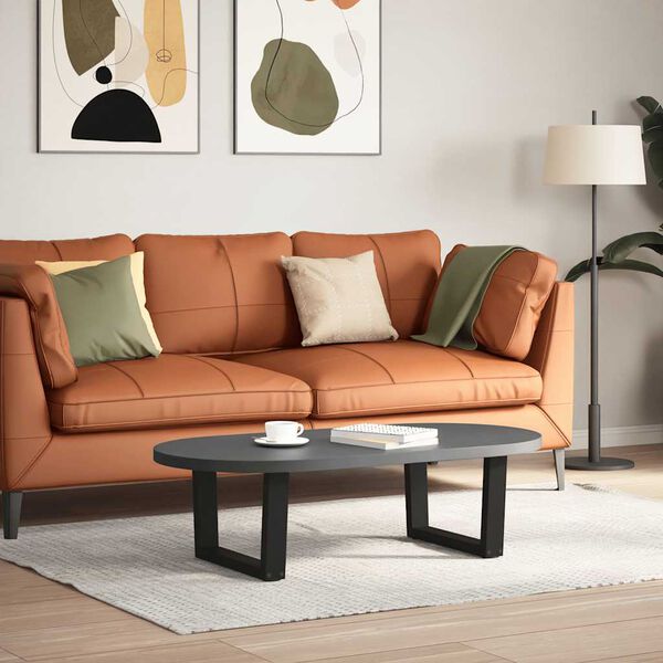 vidaXL Крака за масичка за кафе, V-образни, 2 бр., черни, 50 x (30-31,3) см, стомана