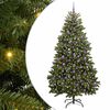 vidaXL С изкуствено коледно дърво 210 cm 300 LED светодиода Топло бяло