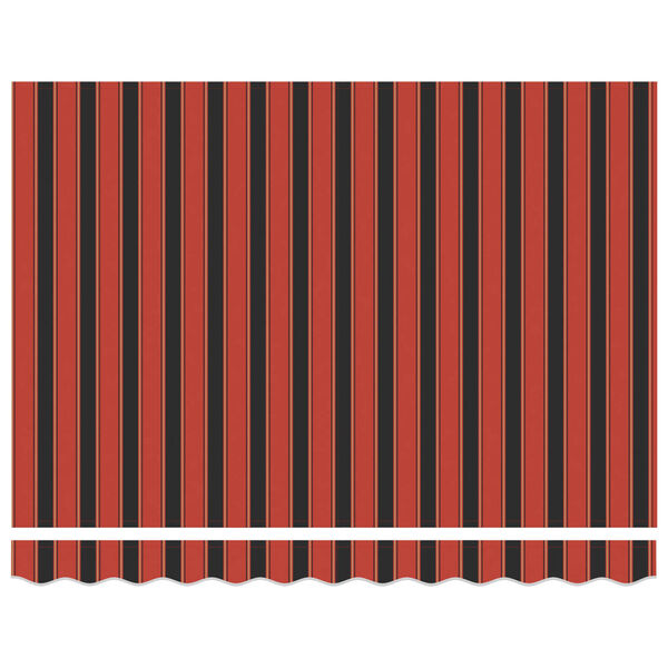 vidaXL Сгъваем навес Оранжев и Черен 350 x 250 cm Полиестер и метал