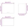 vidaXL Висящ шкаф с врата 2 pcs Сив Сонома и бяло 50 x 31 x 40 см